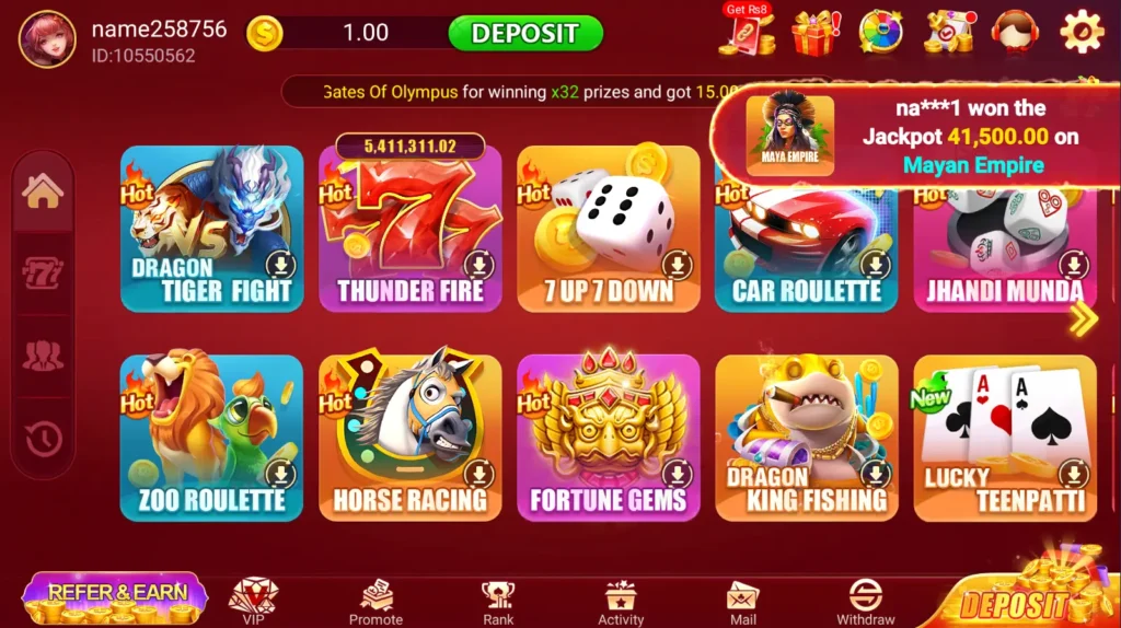 3pattihot game home screen