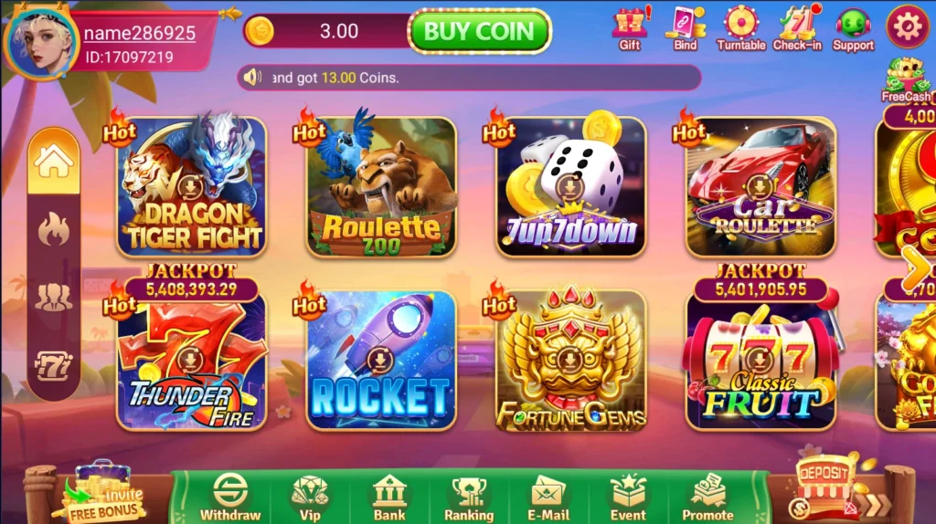 777xk game home screen